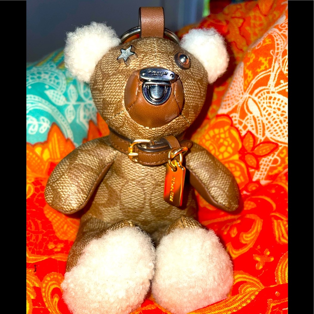 Sale! Coach teddy bear purse charm